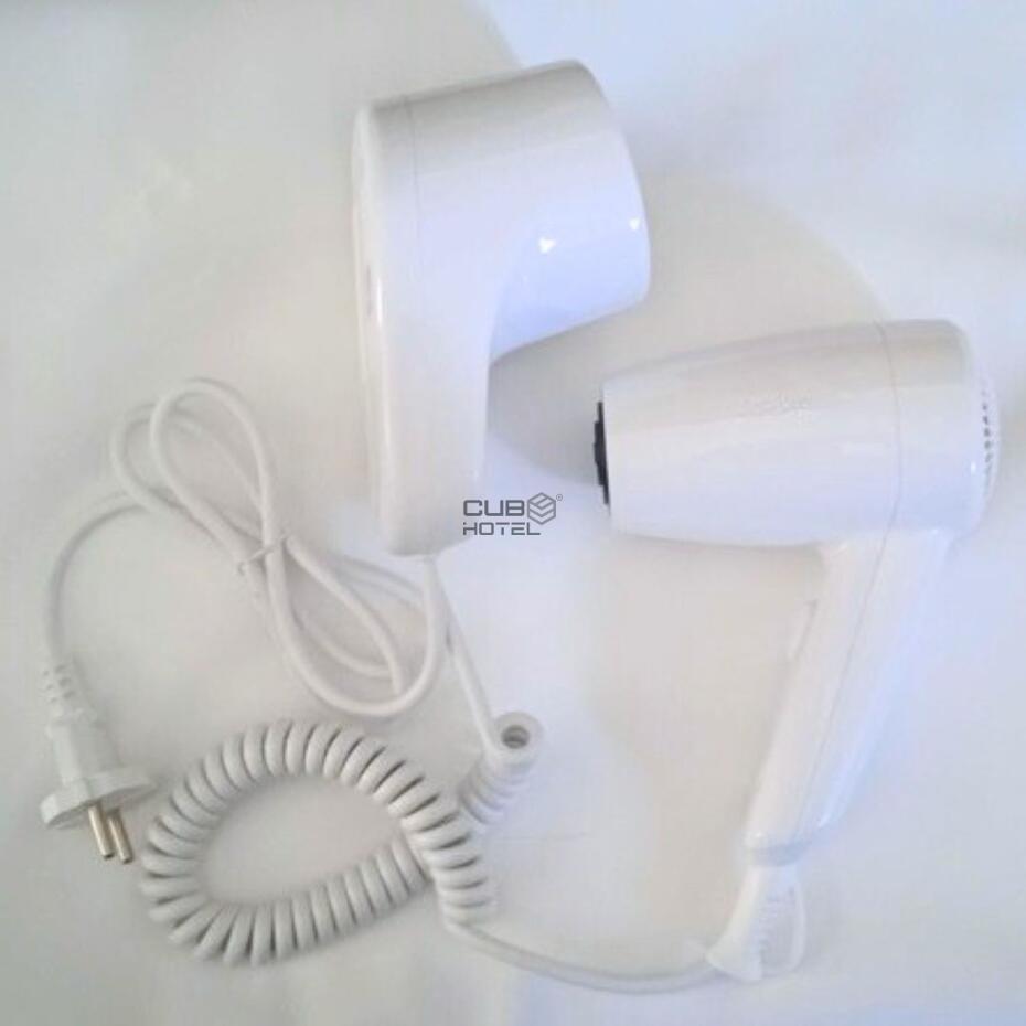 Secador Cabelo com Suporte Parede Hotel 1200w